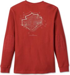 Harley-Davidson Tee-Knit, Russet Brown | 96051-24VM