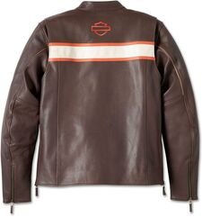 Harley-Davidson Men'S Victory Lane Ii Leather Jacket, Java | 98001-23EM