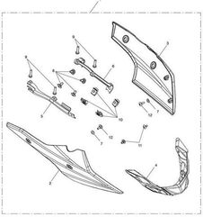 TRIUMPH / トライアンフ Bracket Bellypan Front LH | T2309772
