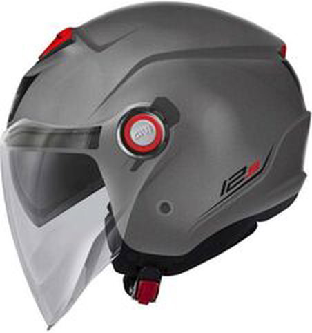 GIVI / ジビ Jet helmet 12.5 SOLID COLOR Matte Titanium, Size 60/L | H125BG76860