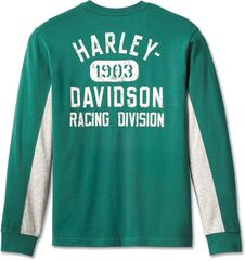 Harley-Davidson Tee-Knit, Colorblock-Design-Bistro Green | 96585-23VM