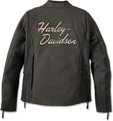 Harley-Davidson Jacket-Gallun,Triplevnt,Lthr, Black Olive/Black Beauty | 98000-24EW
