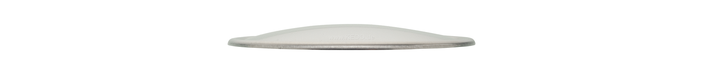 Kedo Starting Number Plate / Side Cover 'NEO', deep drawn, 1mm aluminum untreated, Circumferential bead, 1 piece dim. approx. 220x150mm | 60618