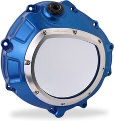 CNC Racing / シーエヌシーレーシング Clear clutch cover BMW - hydraulic control, Blue/Silver | CA800LS