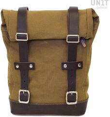 Unitgarage / ユニットガレージ Canvas side pannier 10L-14L, Beige/Brown | U001_Beige-Brown