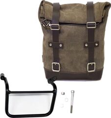 Unit Garage WAXED SUEDE SIDE PANNIER + LEFT SUBFRAME TRIUMPH SCRAMBLER 1200 XC_XE, Mossgrey | U002-1019SX-Mossgrey