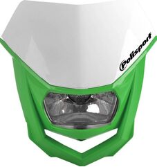 POLISPORT HALO HALOGEN HEADLIGHT APPROVED 12V/35/5W GREEN | 8657400041