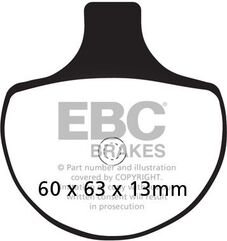 EBCブレーキ UK製ケブラー オーガニックFAシリーズ ブレーキパッド フロント左側用 | FA094