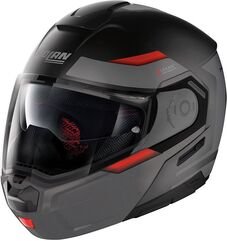 Nolan / ノーラン モジュラー ヘルメット N90-3 06 REFLECTOR N-C, Black Matt Red, Size L | N9Z0005370351