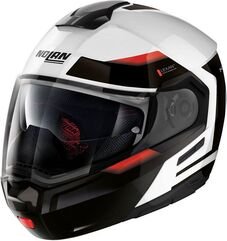Nolan / ノーラン モジュラー ヘルメット N90-3 06 REFLECTOR N-C, Metal White Black Red, Size XXS | N9Z0005370379