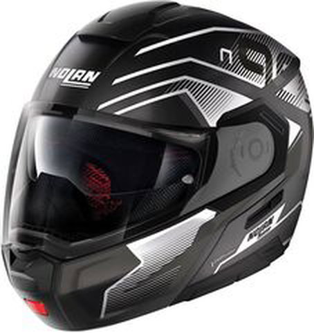 Nolan / ノーラン モジュラー ヘルメット N90-3 06 COMEBACK N-CO, Black Matt White, Size XXL | N9Z0006630438