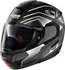 Nolan / ノーラン モジュラー ヘルメット N90-3 06 COMEBACK N-CO, Black Matt White, Size S | N9Z0006630435