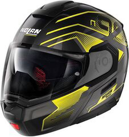 Nolan / ノーラン モジュラー ヘルメット N90-3 06 COMEBACK N-CO, Black Yellow, Size XXS | N9Z0006630459