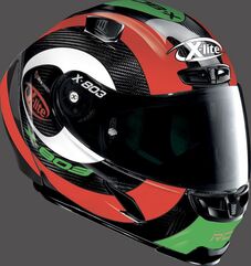 Nolan / ノーラン X-LITE フルフェイス ヘルメット X-803 RS HATTRICK, Ultra Carbon Hattrick Tricolor, Size L | U8R0006280731