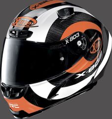 Nolan / ノーラン X-LITE フルフェイス ヘルメット X-803 RS HATTRICK, Ultra Carbon Hattrick Orange, Size L | U8R0006280741