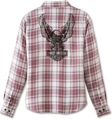 Harley-Davidson Shirt-Woven, Yarn Dyed Plaid-Grape Shake | 97510-23VW