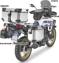 GIVI / ジビ Monokey （モノキー） / Monolock （モノロック） トップケース用キャリア - プレート無し - Honda XL 750 Transalp トランザルプ (23) | SR1201