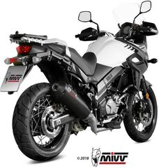MIVV / ミヴマフラー SPORT SLIP-ON Muffler OVAL CARBON carbon cap WITH CATALYZER CONVERTING KIT For SUZUKI DL | S.049.LEC