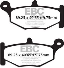EBCブレーキ UK製 セミ-シンタリング Vパッド リア右側用 | FA419V