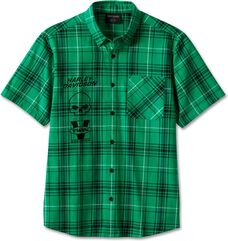 Harley-Davidson Shirt-Woven, Green Plaid | 96230-24VM