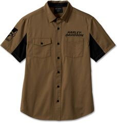 Harley-Davidson Shirt-Woven, Stone Gray | 96232-24VM