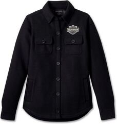 Harley-Davidson Shirt Jacket-Knit, Black Beauty | 96275-24VW
