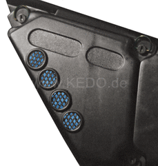 Kedo AirVents, 25mm diameter, with filter element 4 Pieces (Not Street Legal) | 30124