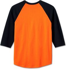 Harley-Davidson Tee-Knit, Colorblock-Design-Harley Orange | 96047-24VM