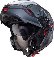 CABERG LEVO X MANTA モジュラー ヘルメット ブラック レッド | C0GE60H9