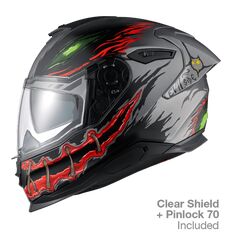 NEXX Sport Helmet Y.100R NIGHT RIDER TITANIUM MT, Size: XS | 01YR108410088