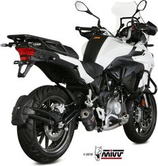 MIVV / ミヴ SPORT OVAL SLIP-ON Muffler CARBON WITH CARBON CAP for BENELLI TRK 502 2017 ECE approved (Euro4) | E.003.L3C