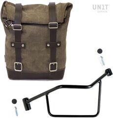 Unitgarage / ユニットガレージ Waxed Suede Side Pannier + Left Subframe R 1200 R LC, MossGrey | U002+2101SX-MossGrey