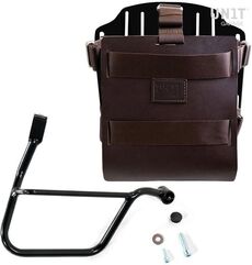 Unitgarage / ユニットガレージ Carrying system in aluminum with adjustable leather front, Quick Release System and frame (2016 until now), Brown/Black | U085+U000+1013DX-Brown-Black