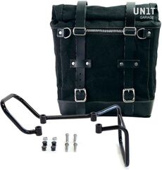 Unitgarage / ユニットガレージ Canvas Side Pannier Scram 22L-30L + Subframe husqvarna 401 (2017-2019), Black/Black | U201+3000-Black-Black