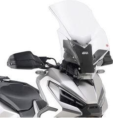 GIVI / ジビ Windscreen D1188ST for Honda X-ADV 750 21-, color Clear, dim. HxL 64x43,5 cm, 10 cm higher than oe, fits oe headlight fairing | D1188ST