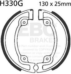 EBCブレーキ モーターサイクル 溝付き リプレイスメント ブレーキシューズ リア左側用 | H330G