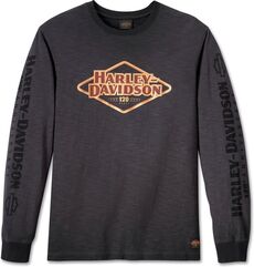 Harley-Davidson 120Th Anniversary Long Sleeve T-Shirt For Men, Blackened Pearl | 96548-23VM