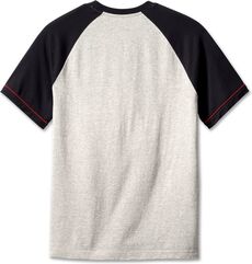 Harley-Davidson Tee-Knit, Colorblock-Design-Grey Heather | 96558-23VM