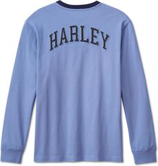 Harley-Davidson Henley-Knit, Colonial Blue | 96845-23VM