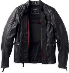 Harley-Davidson Heather Avenue Triple Vent System Leather Jacket For Women, Black | 98004-22VW