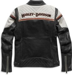 Harley-Davidson H-D® Triple Vent Miss Enthusiast Ii Leather Jacket, Colorblocked | 98008-21EW