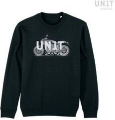 Unitgarage / ユニットガレージ Pioneer Carbon black sweatshirt, Size M | U106_m