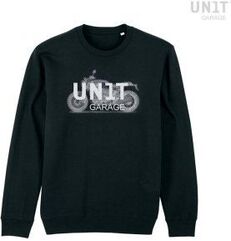 Unitgarage / ユニットガレージ Pioneer Carbon black sweatshirt, Size S | U106_s