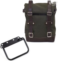 Unitgarage / ユニットガレージ Side Pannier Canvas + Subframe R80 G/S, Green/Brown | U001+1008_Green-Brown