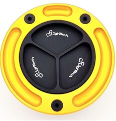 LighTech / ライテック Fuel Tank Cap with Spin Locking, Color: Black-Gold | TF16N/O