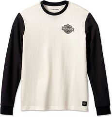 Harley-Davidson Tee-Knit, Colorblock-Design-Cloud Dancer | 96554-23VM