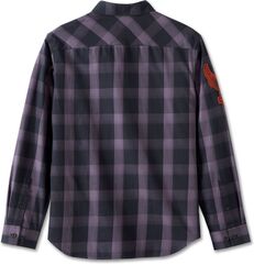 Harley-Davidson Men'S Motorbreath Long Sleeve Shirt, Black Plaid | 96874-23VM