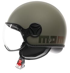 MOMO DESIGN / モモ デザイン ヘルメット FGTR CLASSIC 欧州E2206認証, FLIP マット GREEN/BRONZE | 21184A7001013
