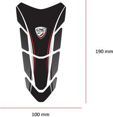 CNC Racing / シーエヌシーレーシング Fuel tank pad Ducati, Black | FP004B