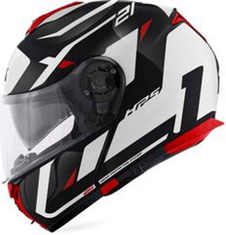 GIVI / ジビ Flip-up helmet X.21 EVO NUMBER Black|White/Red, Size 56/S | HX21RNBBR56